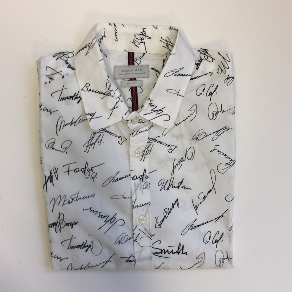 NEW ZARA MAN SHORTSLEEVE BUTTONDOWN
